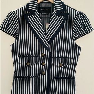 BCBG Pinstripe Suit Jacket / Blazer Size XS